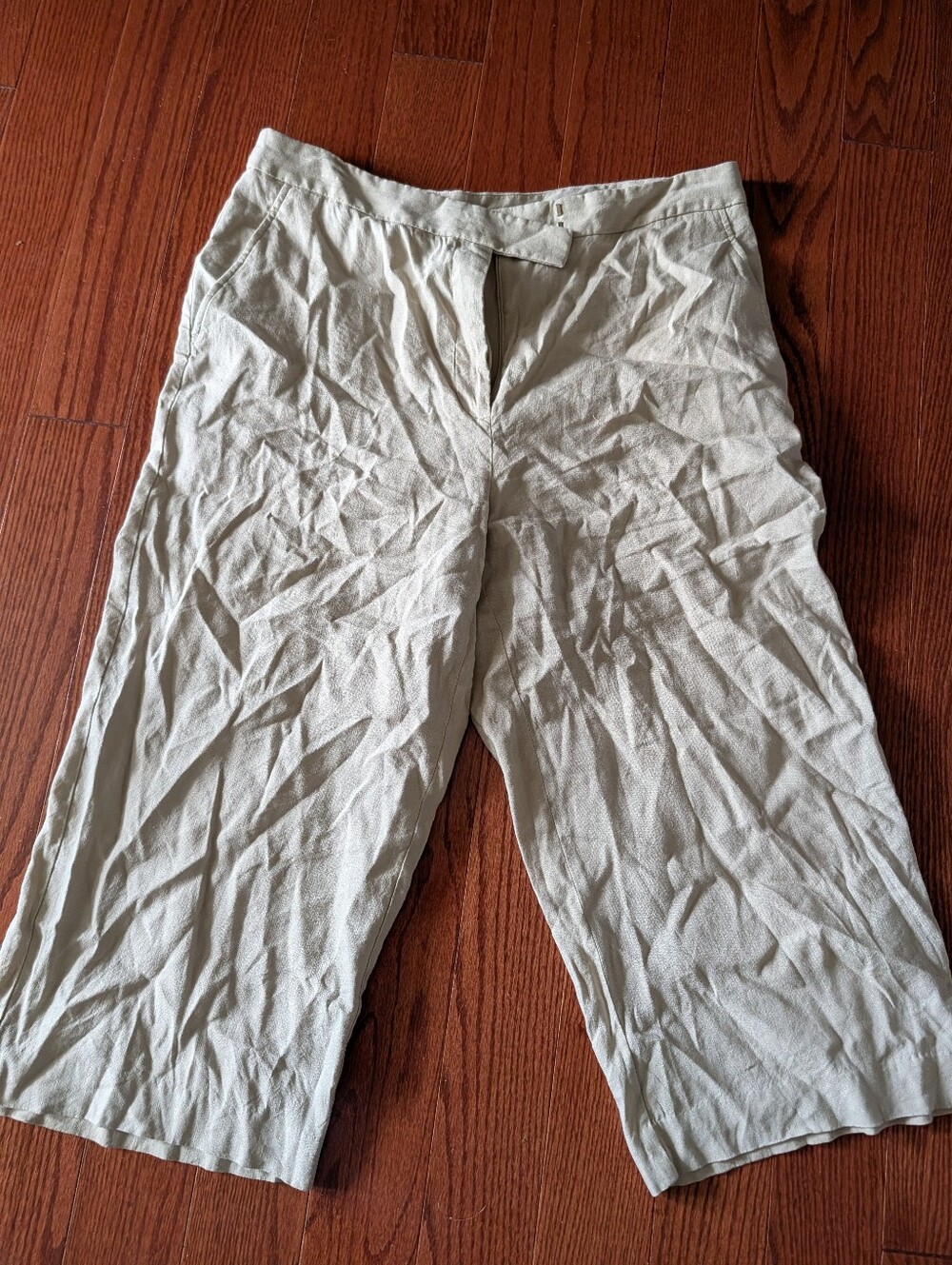 DKNY Linen Light Cream Pants